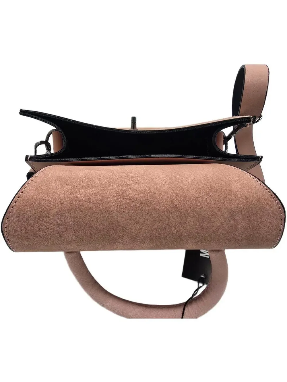 Casual Brown Faux Leather Handbag with Adjustable Strap - Picture 6 of 6
